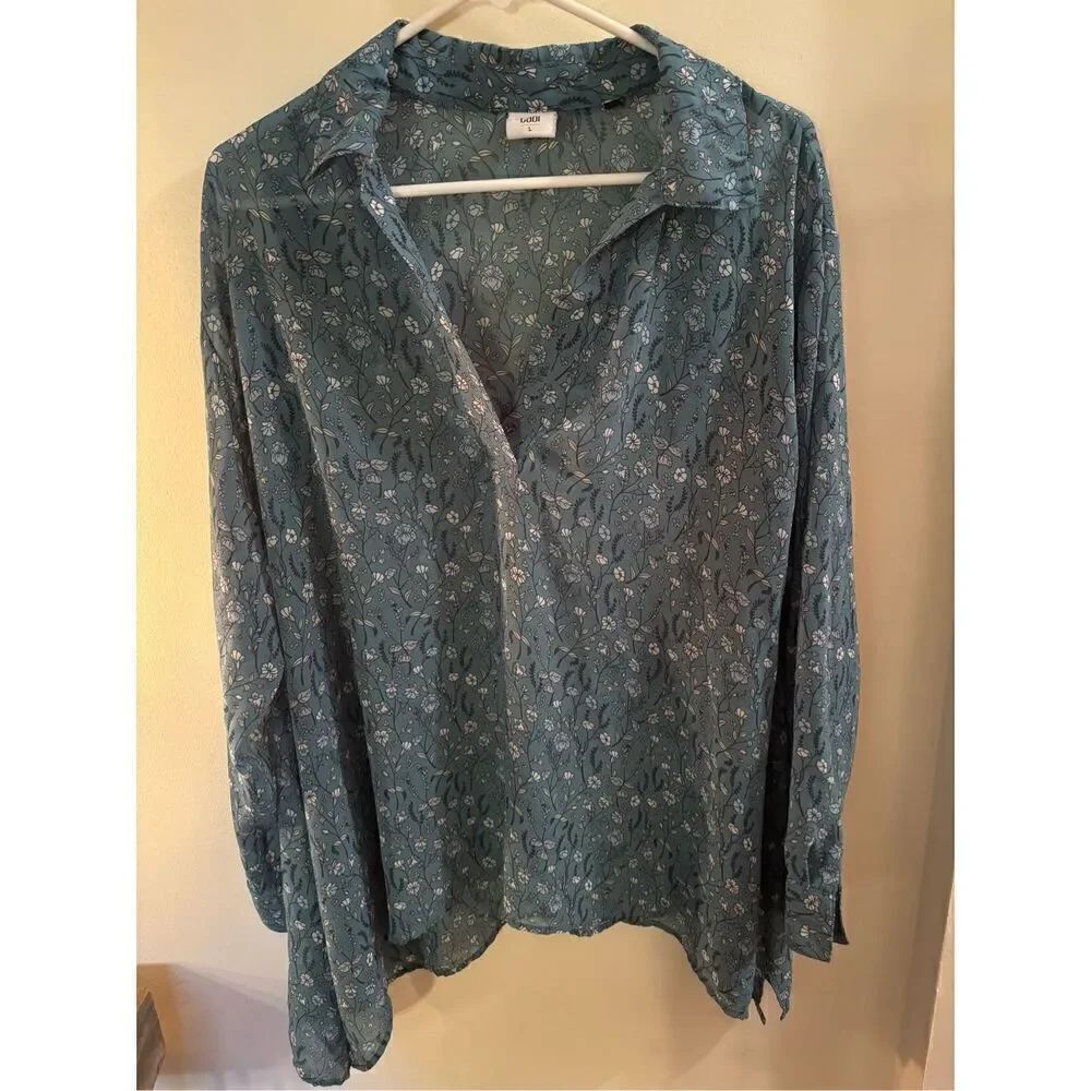 CAbi Floral Blouse